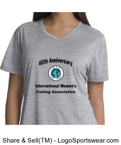 Charles River Women's Space Dye Performance T-Shirt Design Zoom